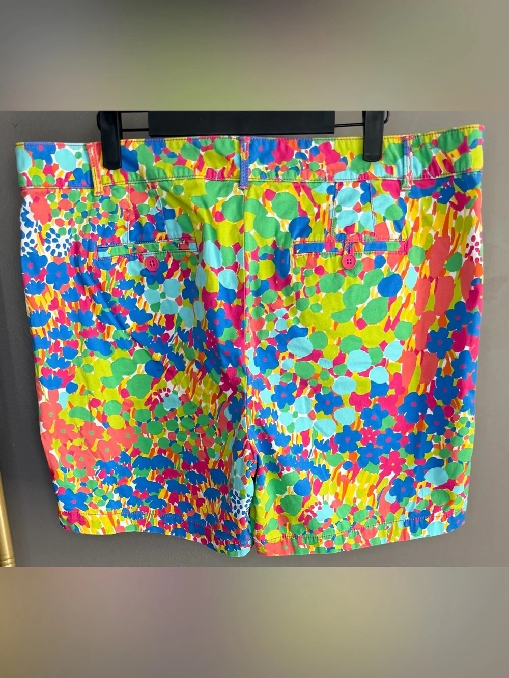 Talbots Weekend Floral Shorts 16P Bright Multicolor Summer Beachy Stretch Cute
